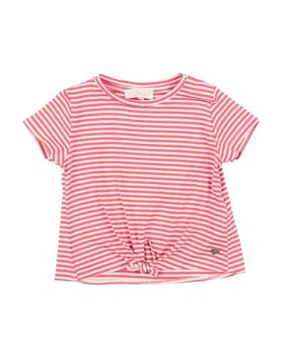 Please Babies'  Toddler Girl T-shirt Red Size 4 Viscose, Elastane
