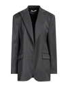 Please Woman Blazer Lead Size S Polyester, Viscose, Elastane In Black