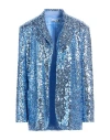 Please Woman Blazer Light Blue Size M Polyester, Elastane In Blue