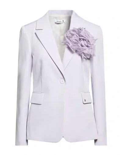 Please Woman Blazer Lilac Size S Polyester, Elastane In Purple