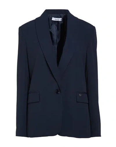 Please Woman Blazer Midnight Blue Size S Polyester, Elastane