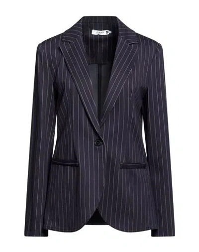 Please Woman Blazer Midnight Blue Size S Viscose, Polyamide, Polyester, Elastane