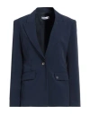 Please Woman Blazer Navy Size Xl Polyamide, Elastane
