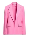 Please Woman Blazer Pink Size S Polyester, Elastane In Pink