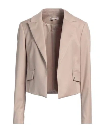 Please Woman Blazer Sand Size L Polyester, Viscose, Elastane