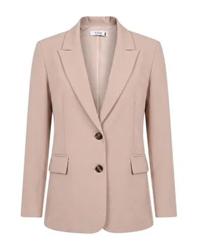 Please Woman Blazer Taupe Size M Polyester In Pink