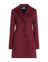 Please Woman Coat Garnet Size Xs Polyester, Viscose, Elastane In Red