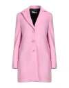 Please Woman Coat Red Size L Polyester, Viscose, Elastane In Red