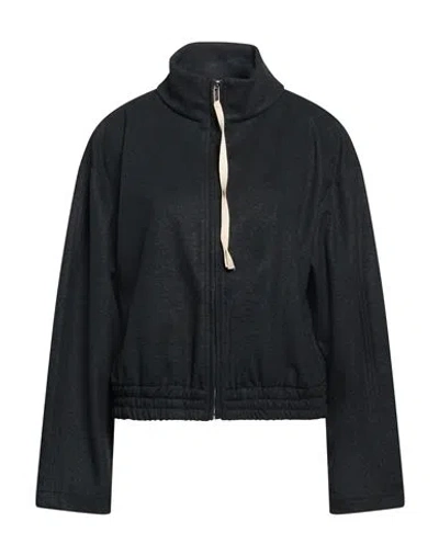Please Woman Jacket Charcoal Size S Polyester, Viscose, Elastane