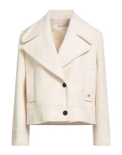 Please Woman Jacket Cream Size L Polyester In White