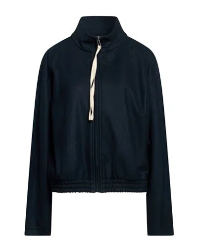 Please Woman Jacket Midnight Blue Size S Polyester, Viscose, Elastane