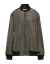 Please Woman Jacket Military Green Size S Polyester, Acrylic