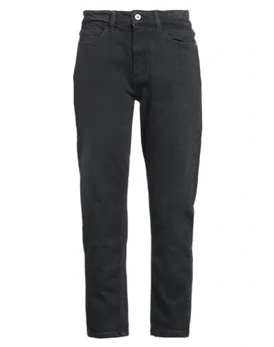 Please Woman Jeans Black Size S Cotton, Elastane