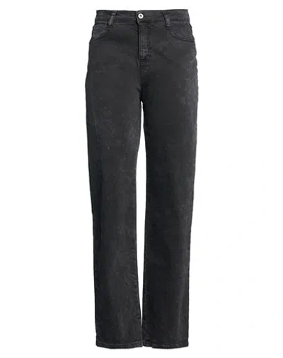 Please Woman Jeans Black Size S Cotton, Elastane