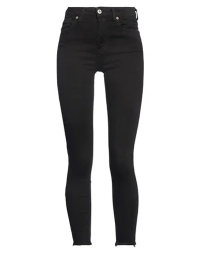 Please Woman Jeans Black Size Xxs Cotton, Polyester, Elastane