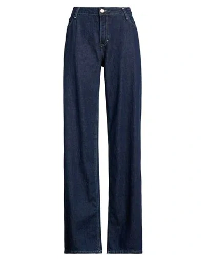 Please Woman Jeans Blue Size L Cotton