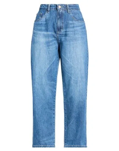 Please Woman Jeans Blue Size M Cotton
