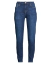 Please Woman Jeans Blue Size M Cotton, Polyester, Elastane In Multi