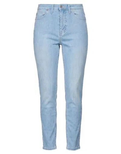 Please Woman Jeans Blue Size S Cotton, Elastane