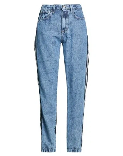 Please Woman Jeans Blue Size S Cotton, Lyocell, Polyester