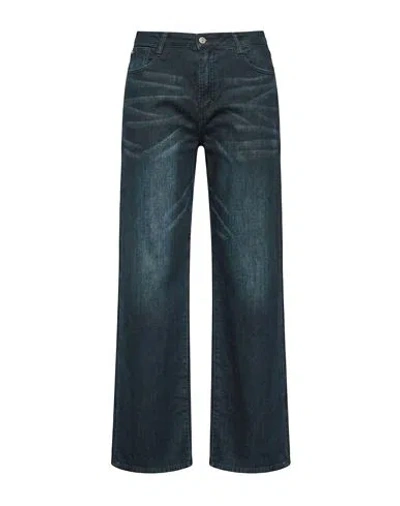 Please Woman Jeans Midnight Blue Size S Cotton, Elastane