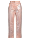 Please Woman Jeans Salmon Pink Size M Cotton, Elastane In Salmon Pink