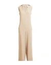 Please Woman Jumpsuit Beige Size M Polyester, Elastane In Beige