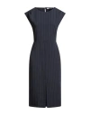 Please Woman Midi Dress Midnight Blue Size M Polyester, Viscose, Elastane In Blue