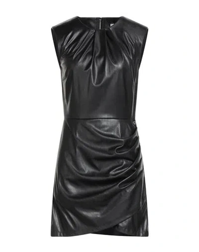 Please Woman Mini Dress Black Size L Polyester, Polyurethane
