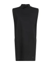 Please Woman Mini Dress Black Size M Viscose, Polyamide, Elastane