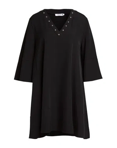 Please Woman Mini Dress Black Size S Polyester, Elastane