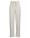 Please Woman Pants Beige Size Onesize Viscose, Polyester, Polyamide In White