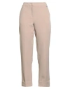 Please Woman Pants Beige Size S Polyester, Elastane In Sand