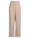 Please Woman Pants Beige Size Xl Polyester, Viscose, Elastane In Nude