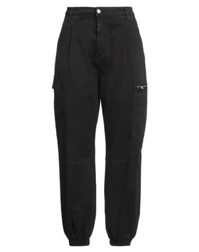 Please Woman Pants Black Size M Cotton, Elastane