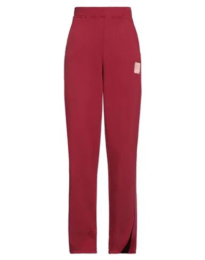 Please Woman Pants Burgundy Size M Cotton