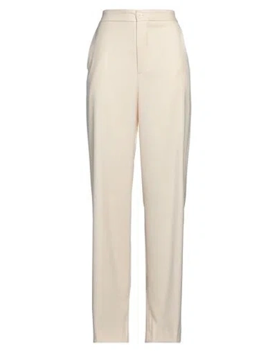 Please Woman Pants Cream Size Xs Polyester, Viscose, Elastane In White