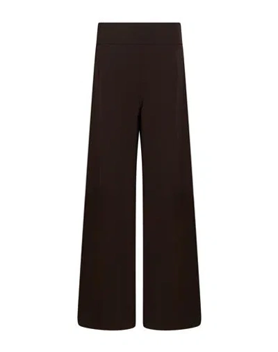 Please Woman Pants Dark Brown Size Xl Polyester