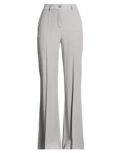 Please Woman Pants Grey Size M Viscose, Polyester In Gray
