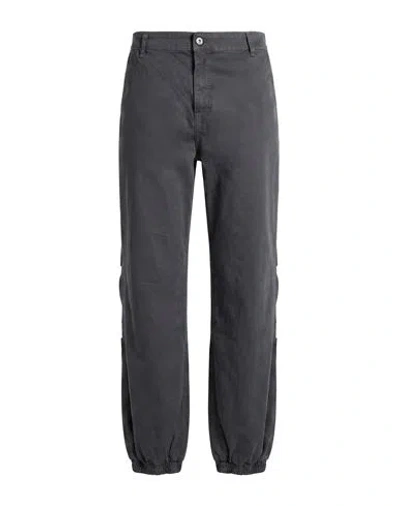 Please Woman Pants Gunmetal Size Xs Cotton, Elastane In Gray