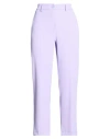 Please N8 Woman Pants Light Blue Size L Polyester, Elastane In Purple