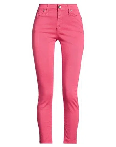 Please Woman Pants Magenta Size Xs Cotton, Polyester, Elastane In Pink