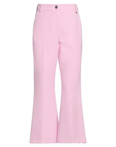 PLEASE PLEASE WOMAN PANTS PINK SIZE XS POLYESTER, ELASTANE