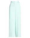 Please Woman Pants Turquoise Size M Polyester, Elastane In Blue