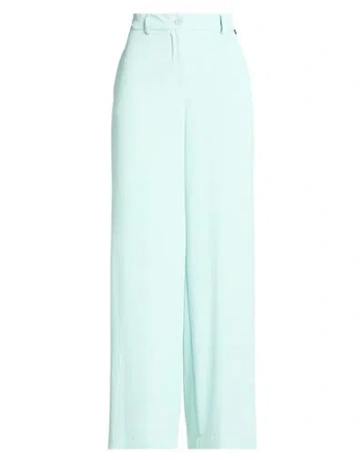 Please Woman Pants Turquoise Size M Polyester, Elastane In Blue