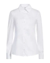 Please Woman Shirt White Size L Cotton, Polyamide, Elastane In White