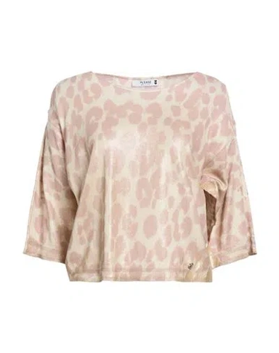 Please Woman Sweater Antique Rose Size Onesize Cotton, Polyamide In Multi