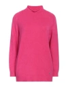 Please Woman Sweater Fuchsia Size Onesize Viscose, Polyester, Polyamide In Pink