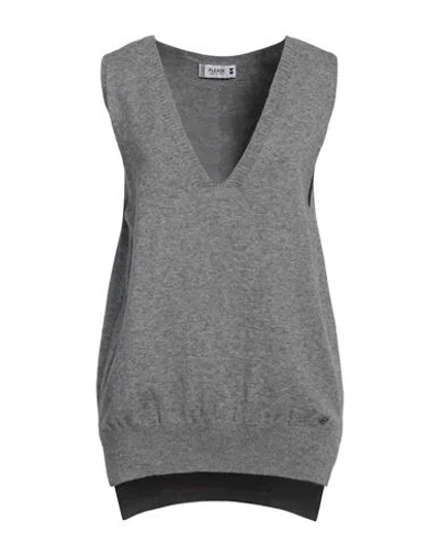 Please Woman Sweater Grey Size Onesize Viscose, Polyester, Polyamide