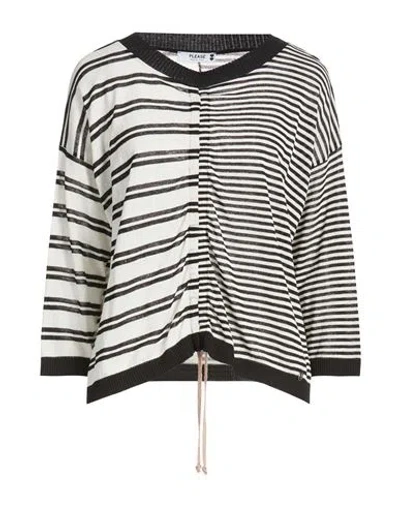 Please Woman Sweater Off White Size Onesize Cotton, Polyester